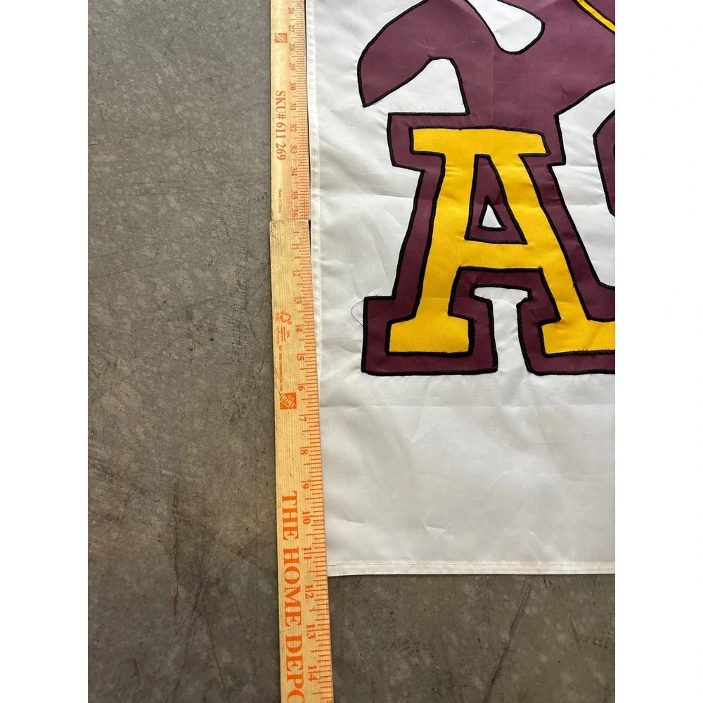 Vintage ASU Arizona State University Sparky Vertical Flag Collegiate 28.5x48